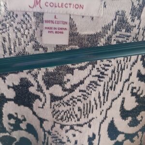 Black and white paisley print blouse